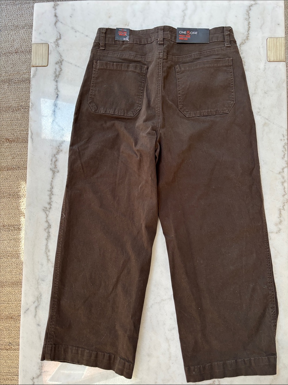 one 5 one Brown Wide-Leg Pants - Picture 5 of 8